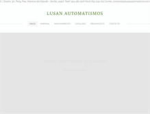 Tablet Screenshot of lusanautomatismo.com